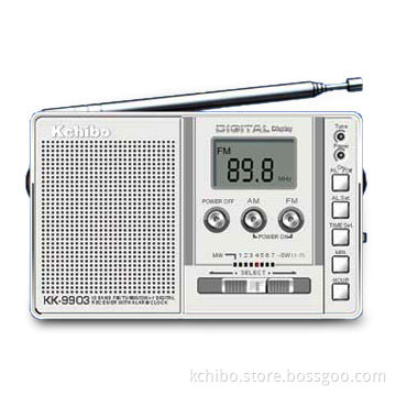 10-Band Radio with Alarm Clock and Digital Frequency